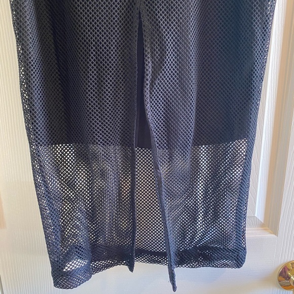 NWT ASOS Black Mesh Sheer Long Skirt - Picture 4 of 9